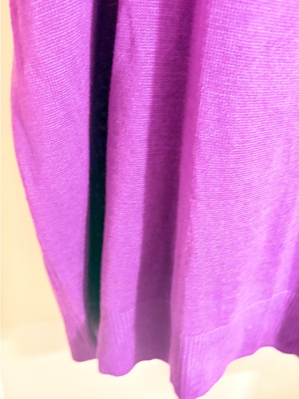 Cowl Neck Short-Sleeve Sweater - Purple - Picture 4 of 5